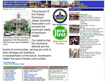 Tablet Screenshot of downtownjasper.org